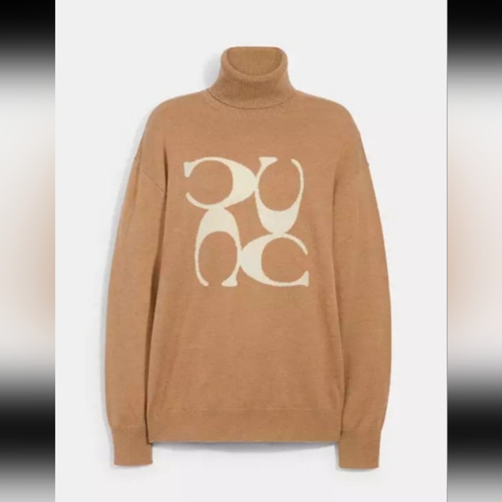 New Coach Turtleneck Sweater Size Small